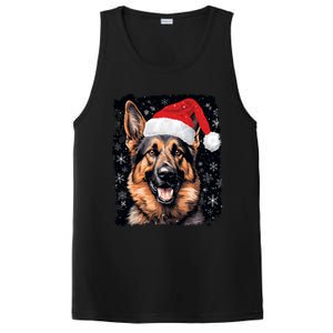 Christmas Holiday Ger Shepherd Gift PosiCharge Competitor Tank