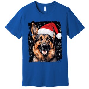 Christmas Holiday Ger Shepherd Gift Premium T-Shirt