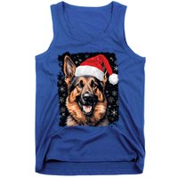 Christmas Holiday Ger Shepherd Gift Tank Top