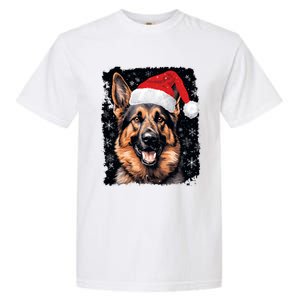 Christmas Holiday Ger Shepherd Gift Garment-Dyed Heavyweight T-Shirt