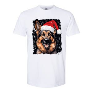 Christmas Holiday Ger Shepherd Gift Softstyle CVC T-Shirt