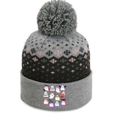 Cute Halloween Ghosts The Baniff Cuffed Pom Beanie