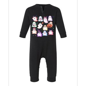 Cute Halloween Ghosts Infant Fleece One Piece