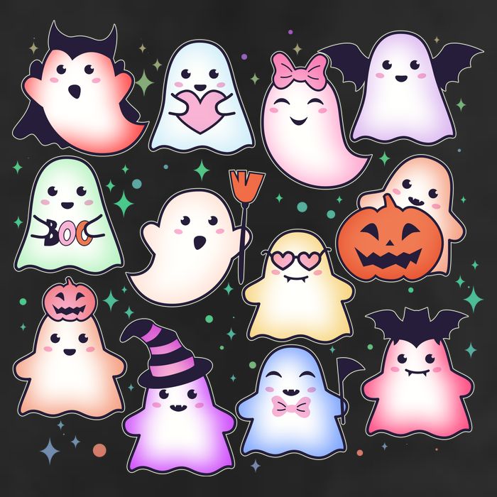 Cute Halloween Ghosts Adult Drive Performance Visor