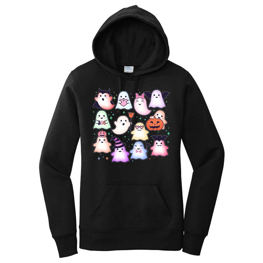 Cute Halloween Ghosts Women's Pullover Hoodie