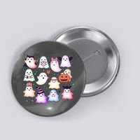 Cute Halloween Ghosts Button