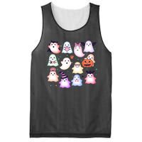 Cute Halloween Ghosts Mesh Reversible Basketball Jersey Tank