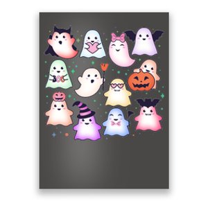 Cute Halloween Ghosts Poster