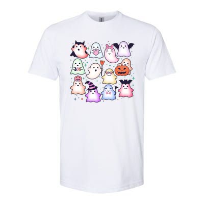 Cute Halloween Ghosts Softstyle® CVC T-Shirt