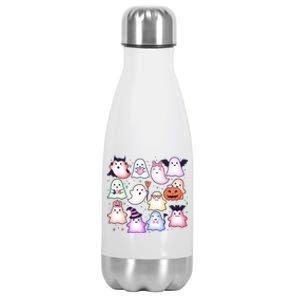 Cute Halloween Ghosts Stainless Steel Insulated Water Bottle