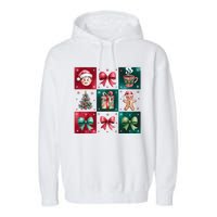 Christmas Holiday Gift Gingerbread Hot Cocoa Garment-Dyed Fleece Hoodie