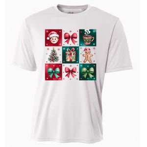 Christmas Holiday Gift Gingerbread Hot Cocoa Cooling Performance Crew T-Shirt