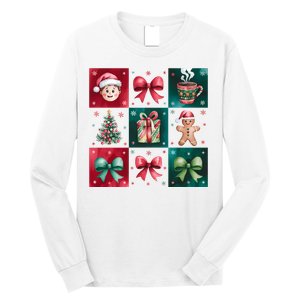 Christmas Holiday Gift Gingerbread Hot Cocoa Long Sleeve Shirt