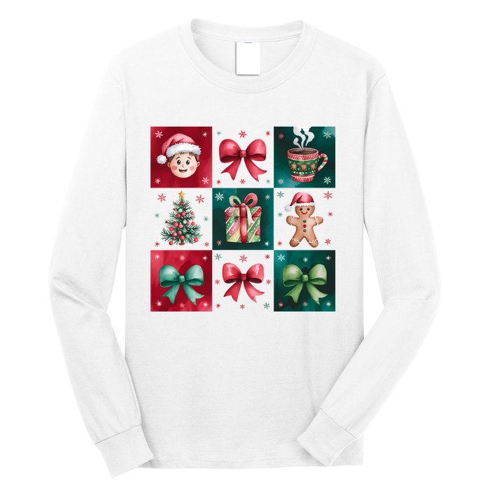 Christmas Holiday Gift Gingerbread Hot Cocoa Long Sleeve Shirt