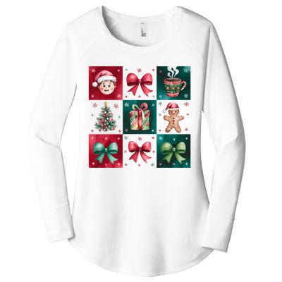 Christmas Holiday Gift Gingerbread Hot Cocoa Women's Perfect Tri Tunic Long Sleeve Shirt