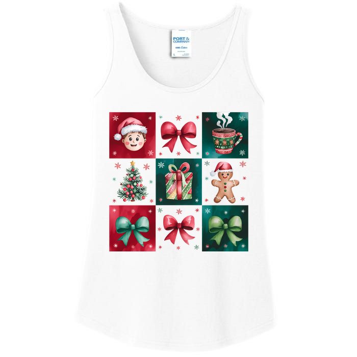 Christmas Holiday Gift Gingerbread Hot Cocoa Ladies Essential Tank