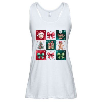 Christmas Holiday Gift Gingerbread Hot Cocoa Ladies Essential Flowy Tank