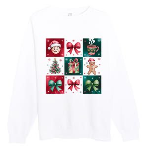 Christmas Holiday Gift Gingerbread Hot Cocoa Premium Crewneck Sweatshirt