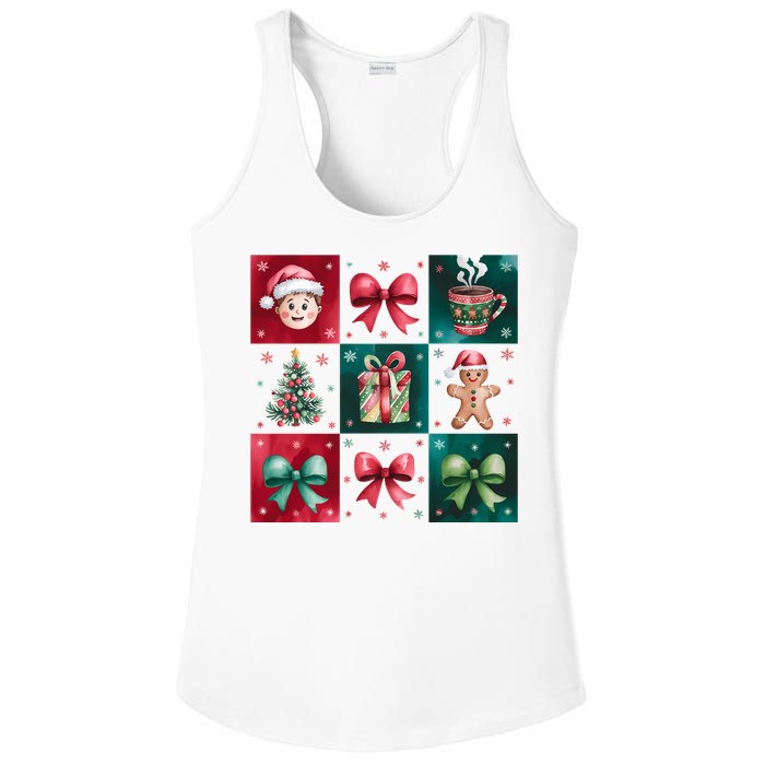 Christmas Holiday Gift Gingerbread Hot Cocoa Ladies PosiCharge Competitor Racerback Tank