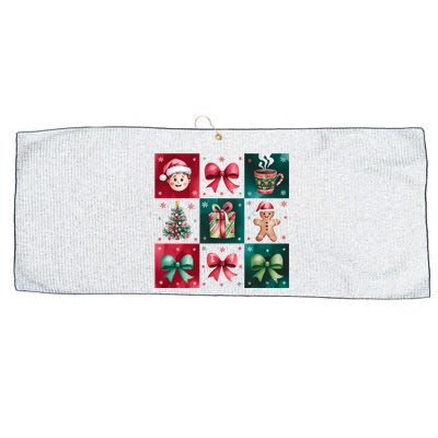 Christmas Holiday Gift Gingerbread Hot Cocoa Large Microfiber Waffle Golf Towel