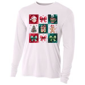 Christmas Holiday Gift Gingerbread Hot Cocoa Cooling Performance Long Sleeve Crew