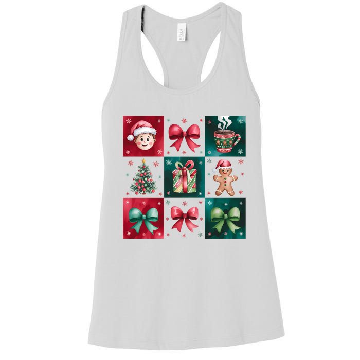 Christmas Holiday Gift Gingerbread Hot Cocoa Women's Racerback Tank