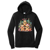 Christmas Holiday Gingerbread Xmas Christmas Tree Women's Pullover Hoodie