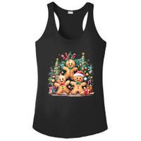 Christmas Holiday Gingerbread Xmas Christmas Tree Ladies PosiCharge Competitor Racerback Tank