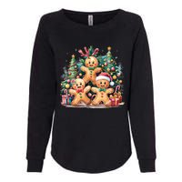 Christmas Holiday Gingerbread Xmas Christmas Tree Womens California Wash Sweatshirt