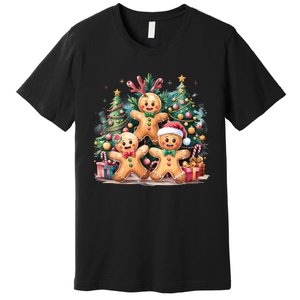 Christmas Holiday Gingerbread Xmas Christmas Tree Premium T-Shirt