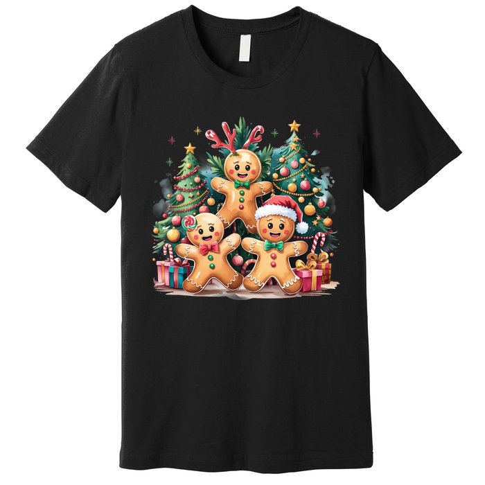 Christmas Holiday Gingerbread Xmas Christmas Tree Premium T-Shirt