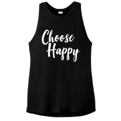 Choose Happy Gift Ladies PosiCharge Tri-Blend Wicking Tank