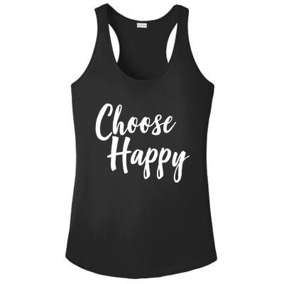 Choose Happy Gift Ladies PosiCharge Competitor Racerback Tank