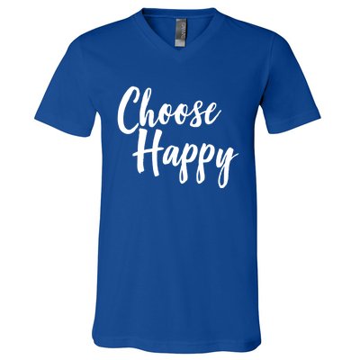 Choose Happy Gift V-Neck T-Shirt