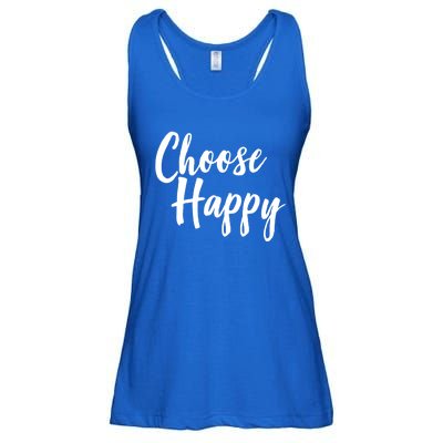 Choose Happy Gift Ladies Essential Flowy Tank