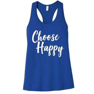 Choose Happy Gift Women's Racerback Tank