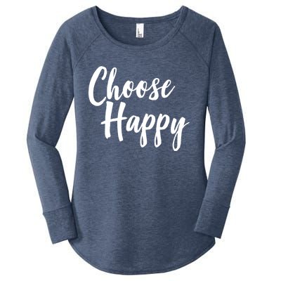 Choose Happy Gift Women's Perfect Tri Tunic Long Sleeve Shirt