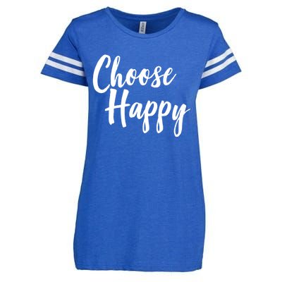 Choose Happy Gift Enza Ladies Jersey Football T-Shirt