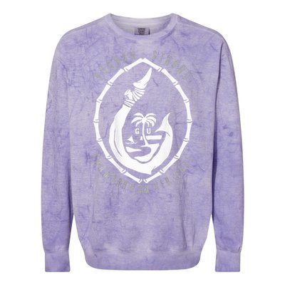 Chomorro Hook Gu Seal 671 Guam Colorblast Crewneck Sweatshirt