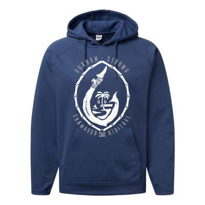 Chomorro Hook Gu Seal 671 Guam Performance Fleece Hoodie