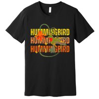 Cute Hummingbird Gift Retro Wo Vintage Hummingbird Tee Premium T-Shirt