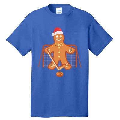 Christmas Hockey Goalie Gingerbread Goalkeeper Xmas Gift Tall T-Shirt