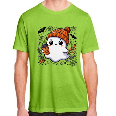 Cute Halloween Ghost Coffee Adult ChromaSoft Performance T-Shirt