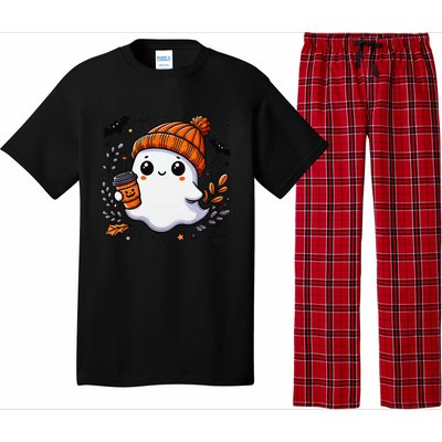 Cute Halloween Ghost Coffee Pajama Set