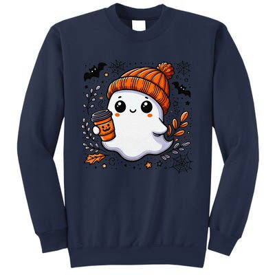 Cute Halloween Ghost Coffee Sweatshirt