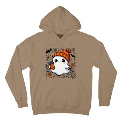 Cute Halloween Ghost Coffee Hoodie