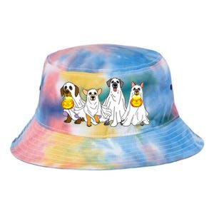 Cute Halloween Ghost Dogs Pups Tie Dye Newport Bucket Hat