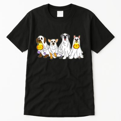Cute Halloween Ghost Dogs Pups Tall T-Shirt