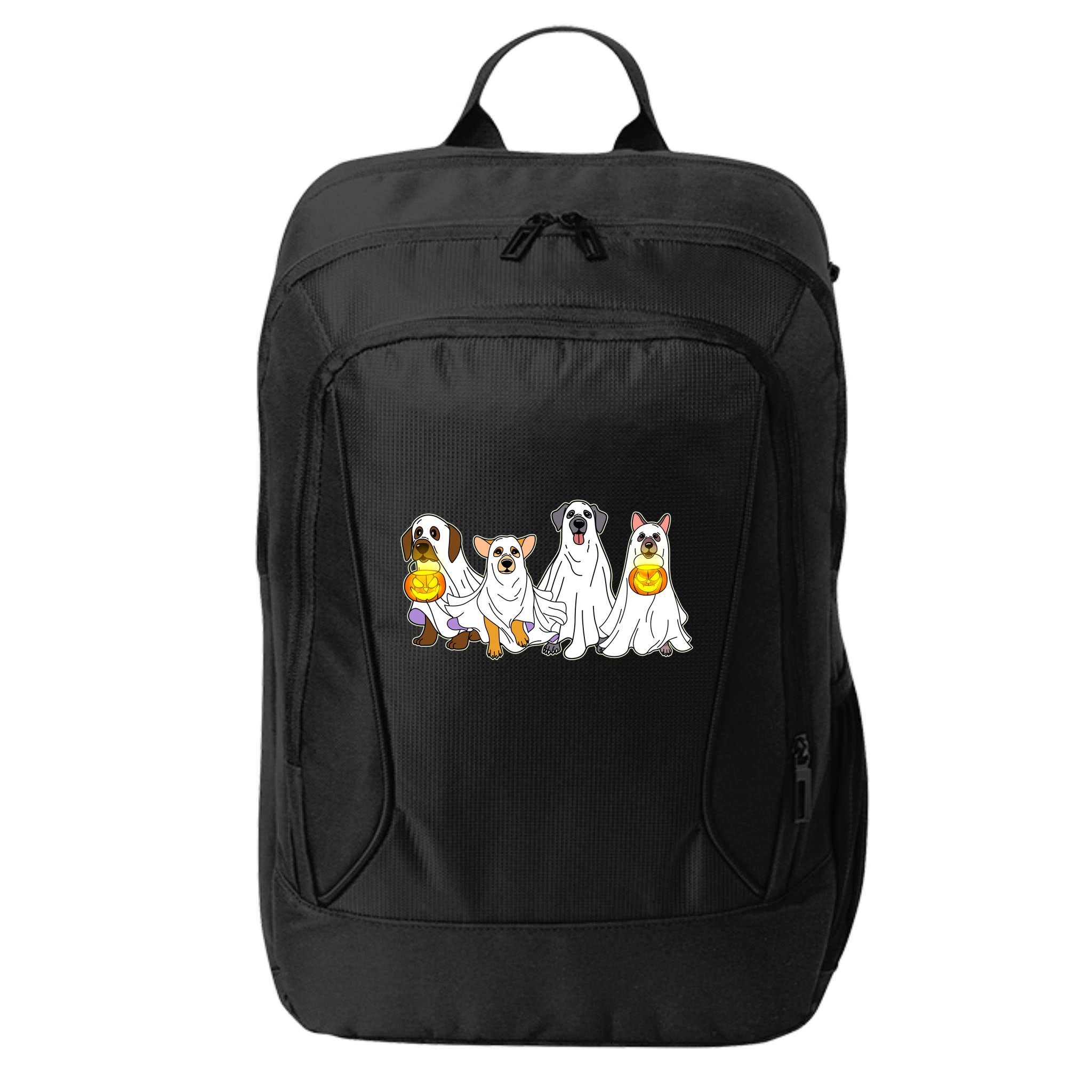 Cute Halloween Ghost Dogs Pups City Backpack