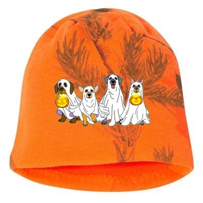 Cute Halloween Ghost Dogs Pups Kati - Camo Knit Beanie